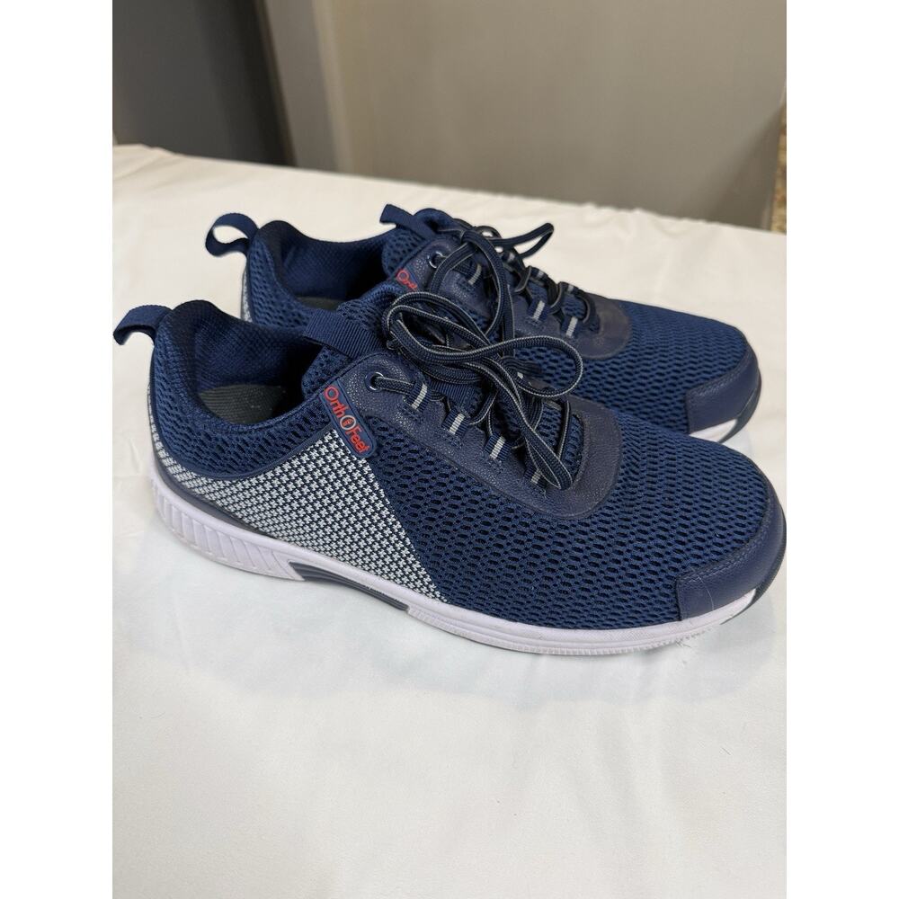 Orthofeet Biofit Edgewater‎ Shoes Mens 12 4E Wide Blue Walking Sneakers